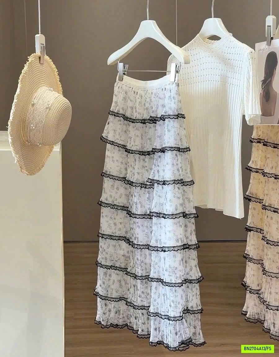 CHÂN VÁY DÀI TẦNG XINH ANNA