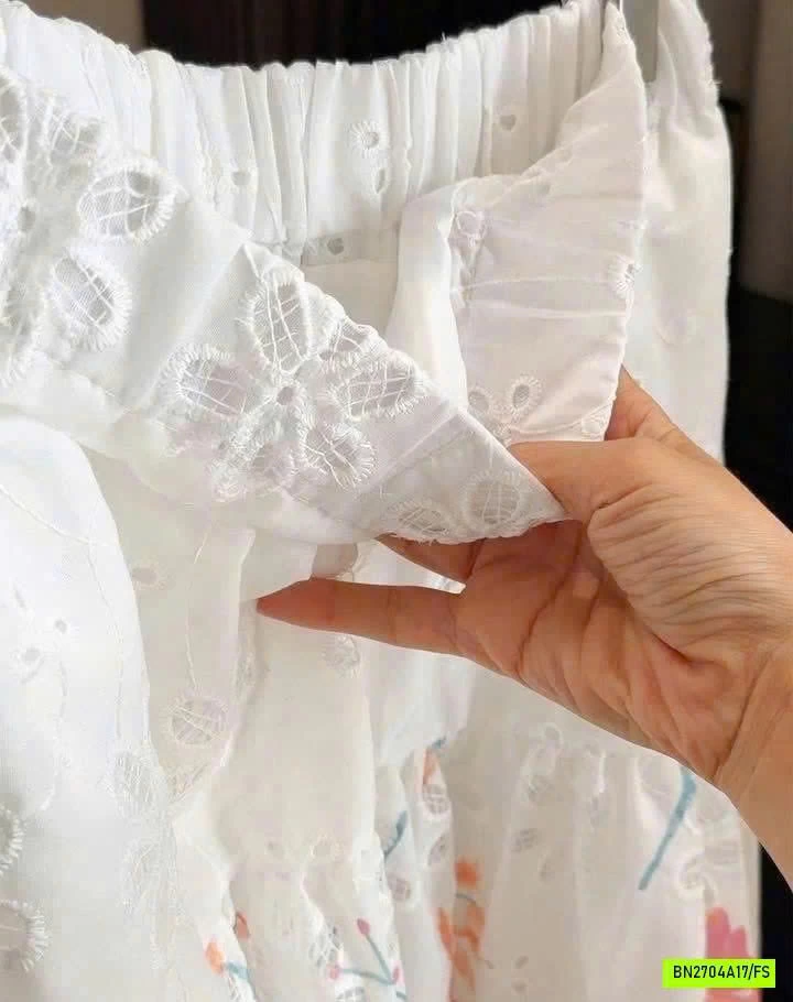 CHÂN VÁY HOA PHỐI REN ANNA