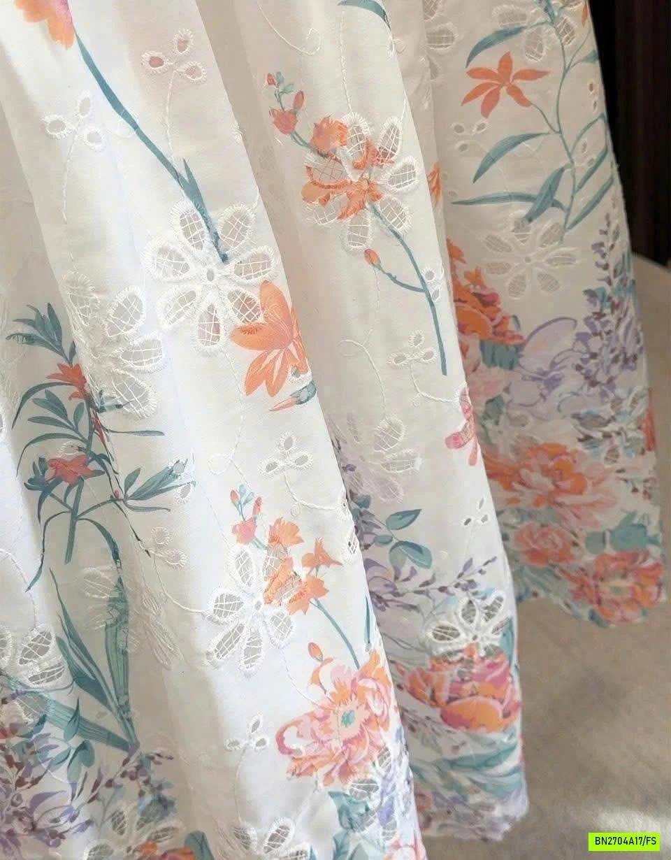 CHÂN VÁY HOA PHỐI REN ANNA