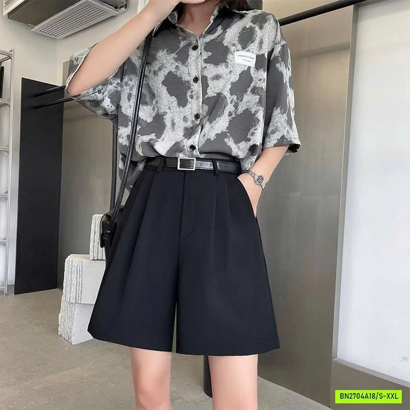 QUẦN SHORT VẢI ỐNG RỘNG QCCC