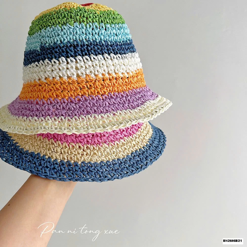 MŨ ĐAN ĐI BIỂN CẦU VỒNG