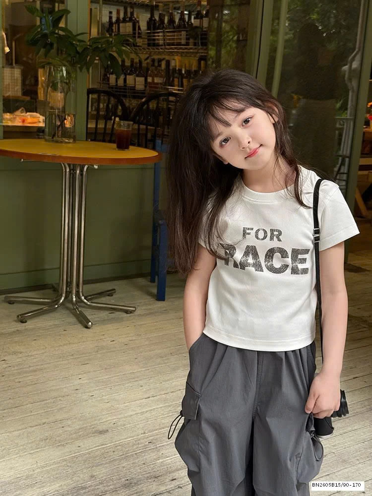 ÁO THUN NGẮN TAY AMBB BÉ GÁI