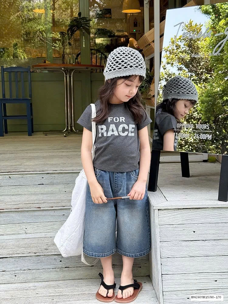 ÁO THUN NGẮN TAY AMBB BÉ GÁI