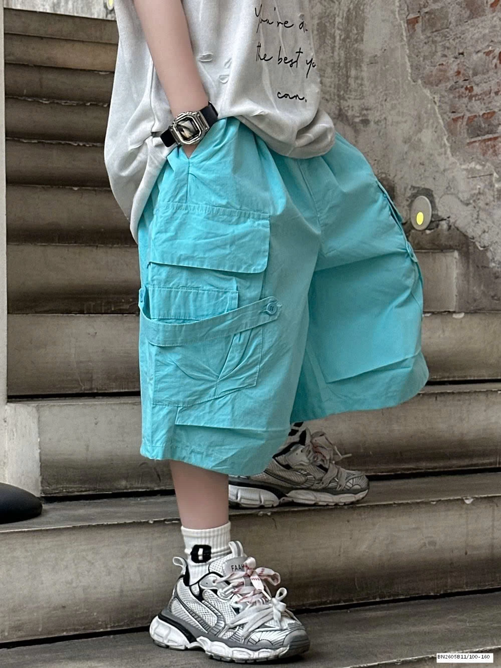 QUẦN SHORT THÔ TÚI HỘP BÉ TRAI