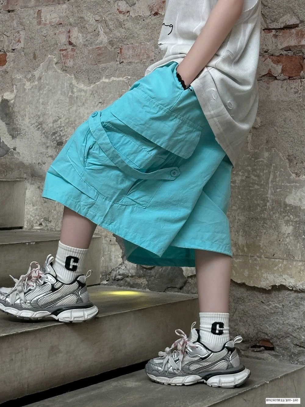 QUẦN SHORT THÔ TÚI HỘP BÉ TRAI