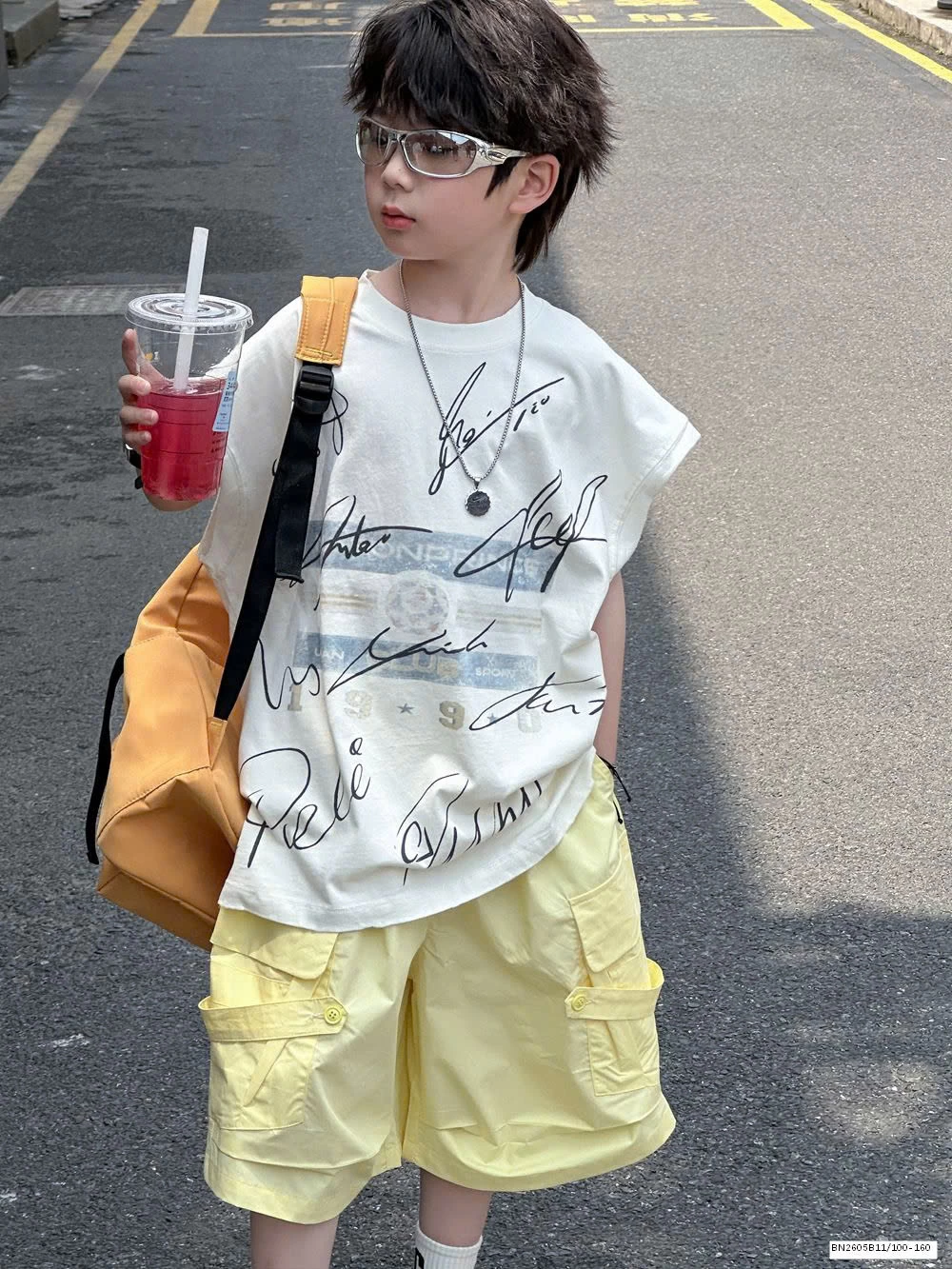 QUẦN SHORT THÔ TÚI HỘP BÉ TRAI