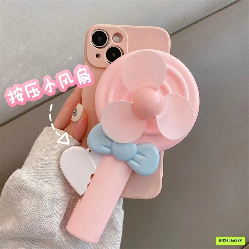 ỐP ĐIỆN THOẠI KÈM QUẠT MINI XINH XẮN
