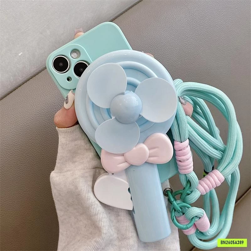 ỐP ĐIỆN THOẠI KÈM QUẠT MINI XINH XẮN