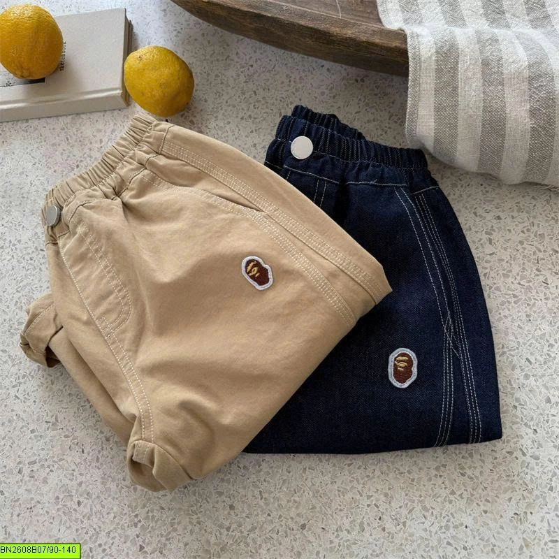 QUẦN BAGGY CHỈ NỔI THÊU LOGO