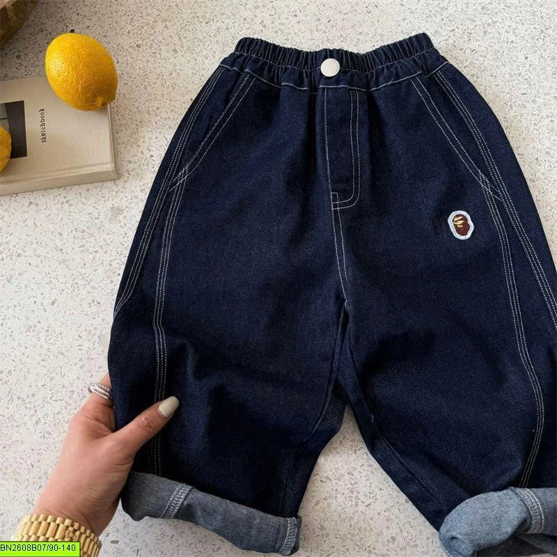 QUẦN BAGGY CHỈ NỔI THÊU LOGO