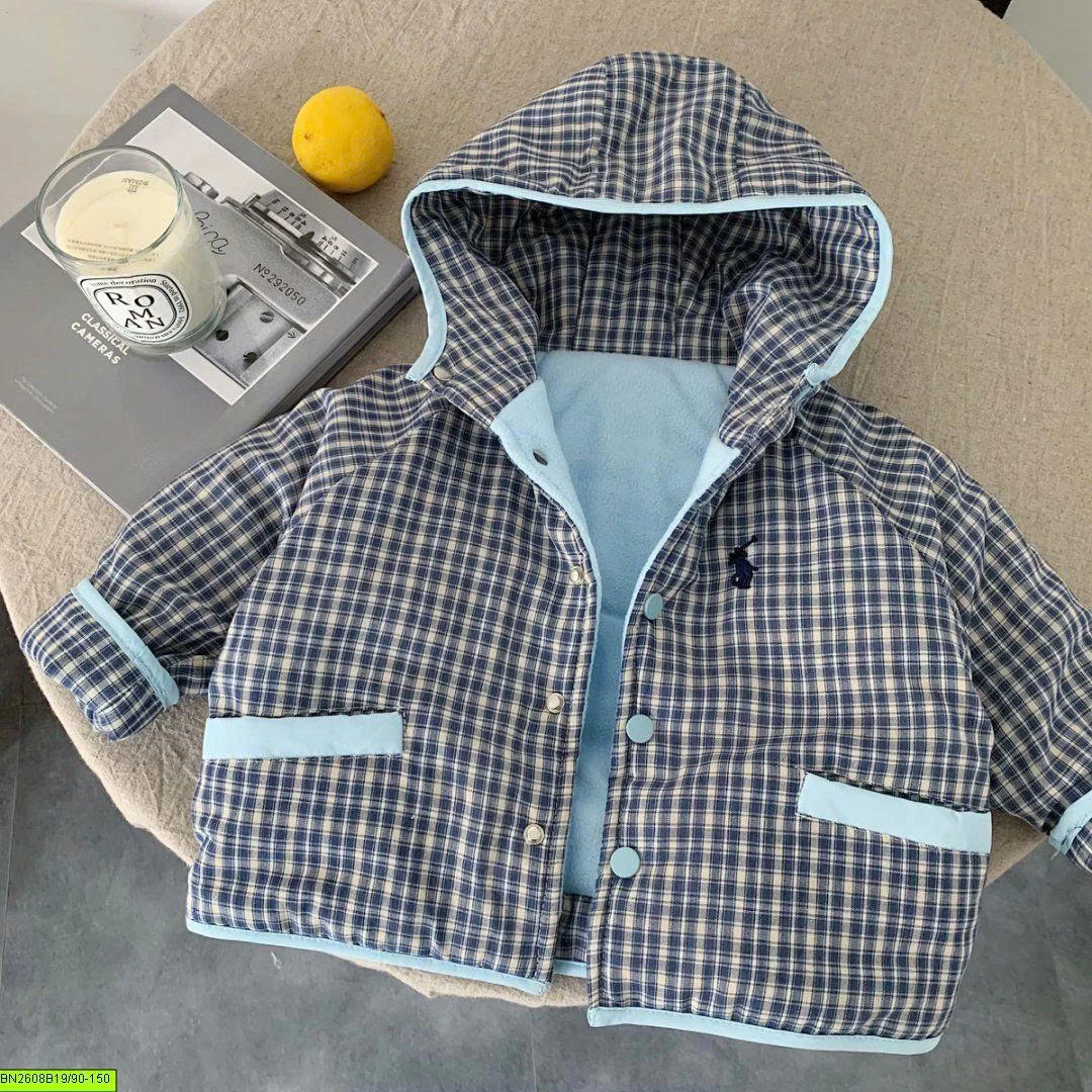 ÁO KHOÁC KẺ CARO LÓT NỈ SIÊU XINH