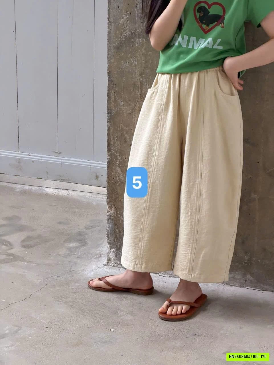 QUẦN THÔ ĐŨI ỐNG SUÔNG 26C026 AMBB