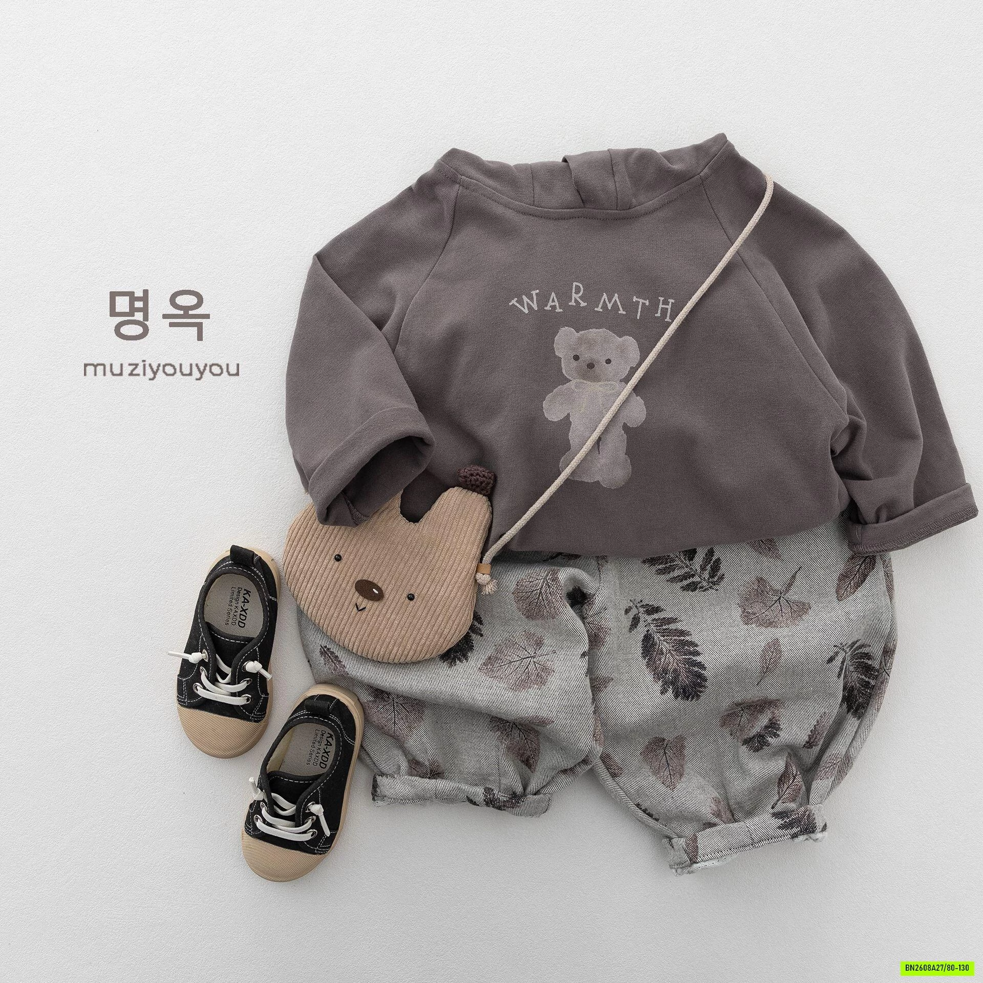 HOODIE NỈ GẤU MZYY