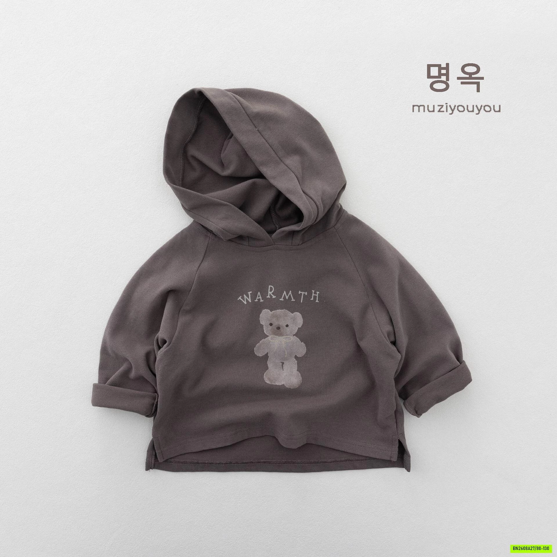 HOODIE NỈ GẤU MZYY