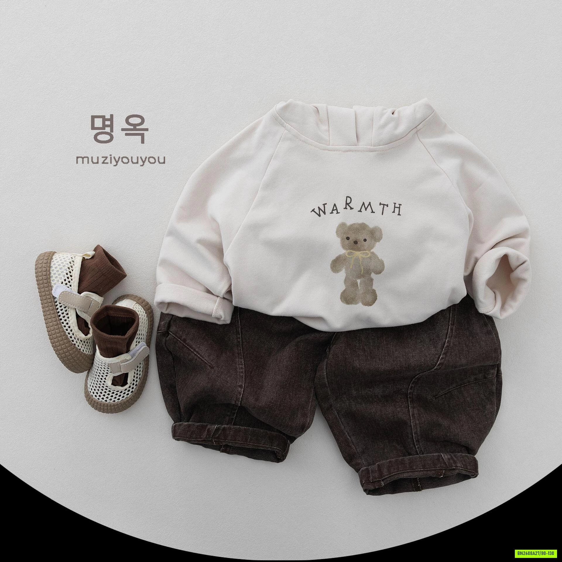 HOODIE NỈ GẤU MZYY