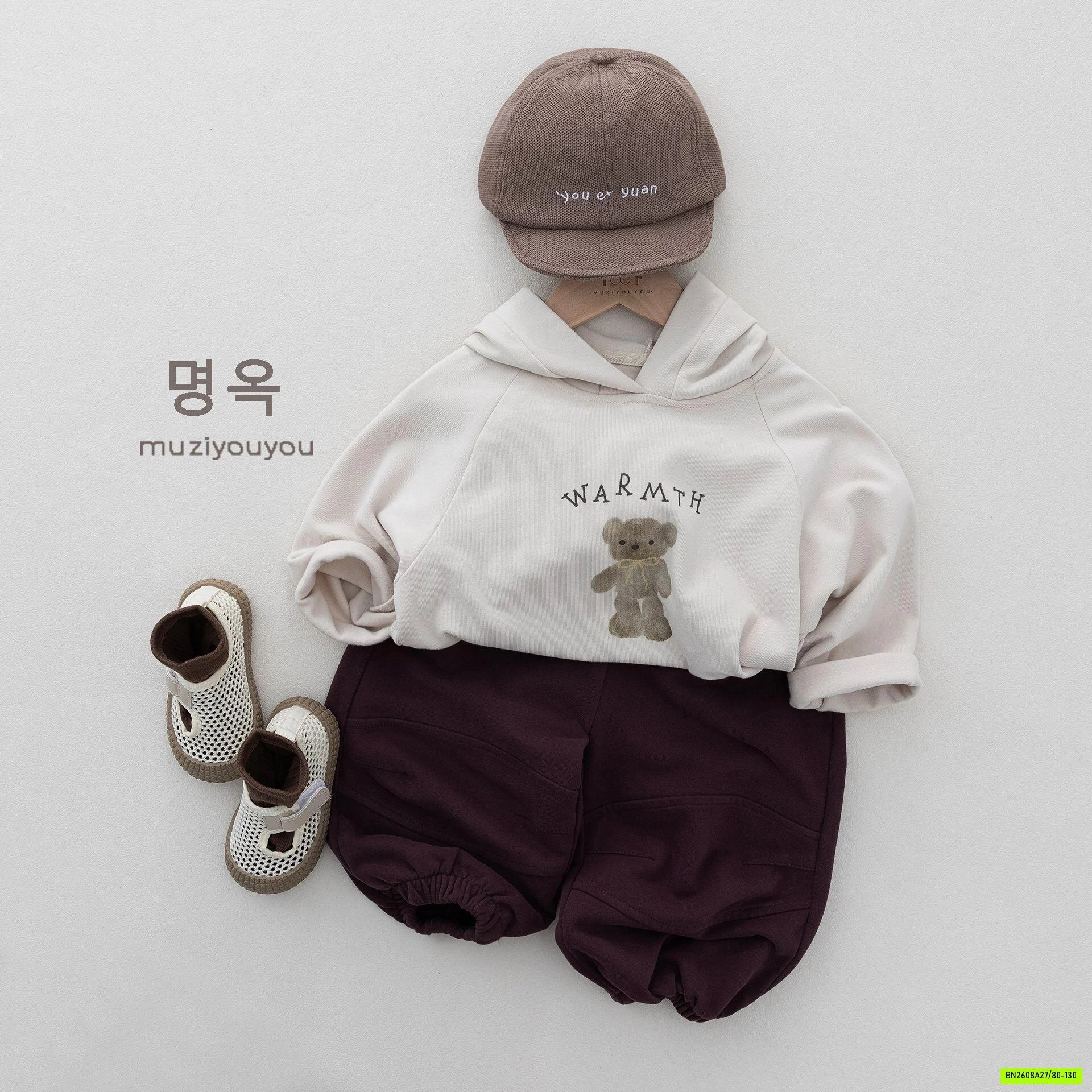 HOODIE NỈ GẤU MZYY