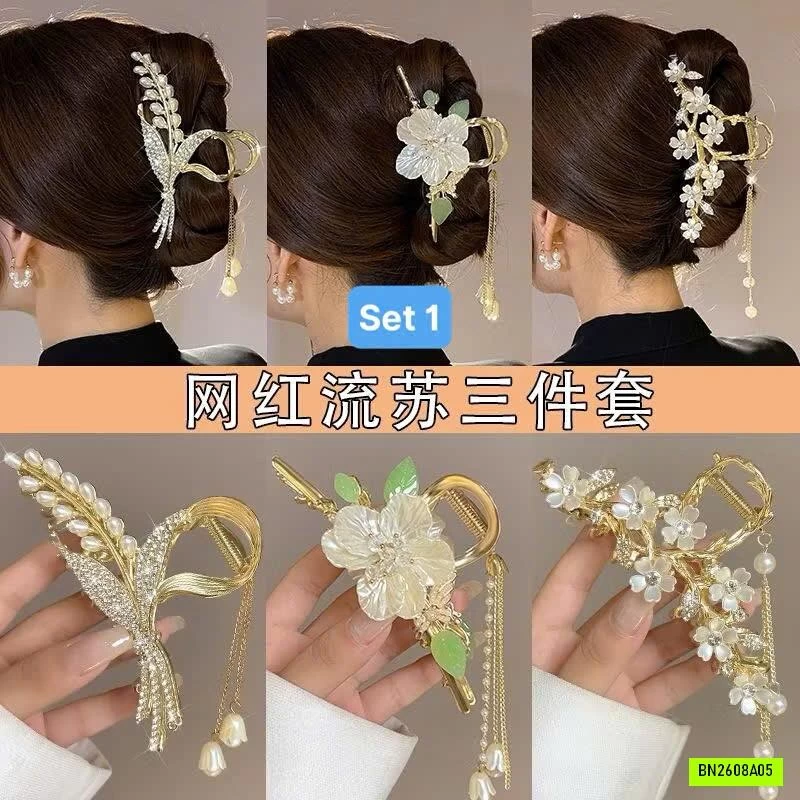 SET 3 KẸP TÓC ĐÍNH ĐÁ NỮ
