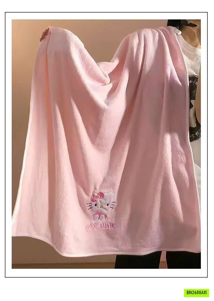 SET KHĂN TẮM KITTY QC