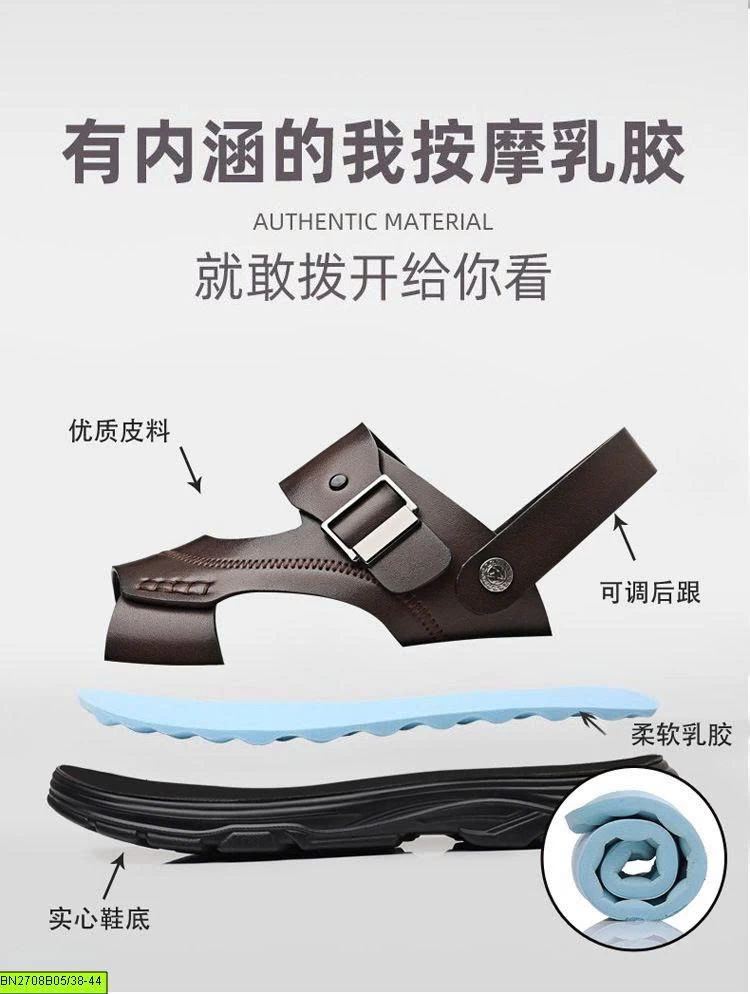 SANDAL NAM QUAI DA