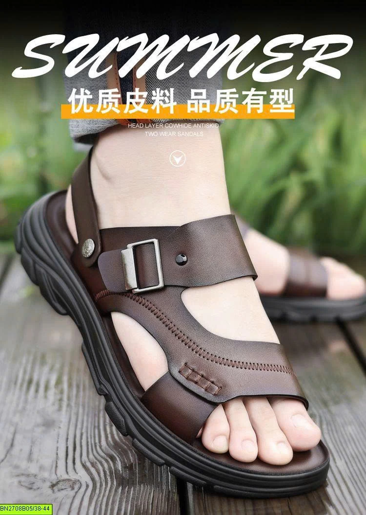 SANDAL NAM QUAI DA