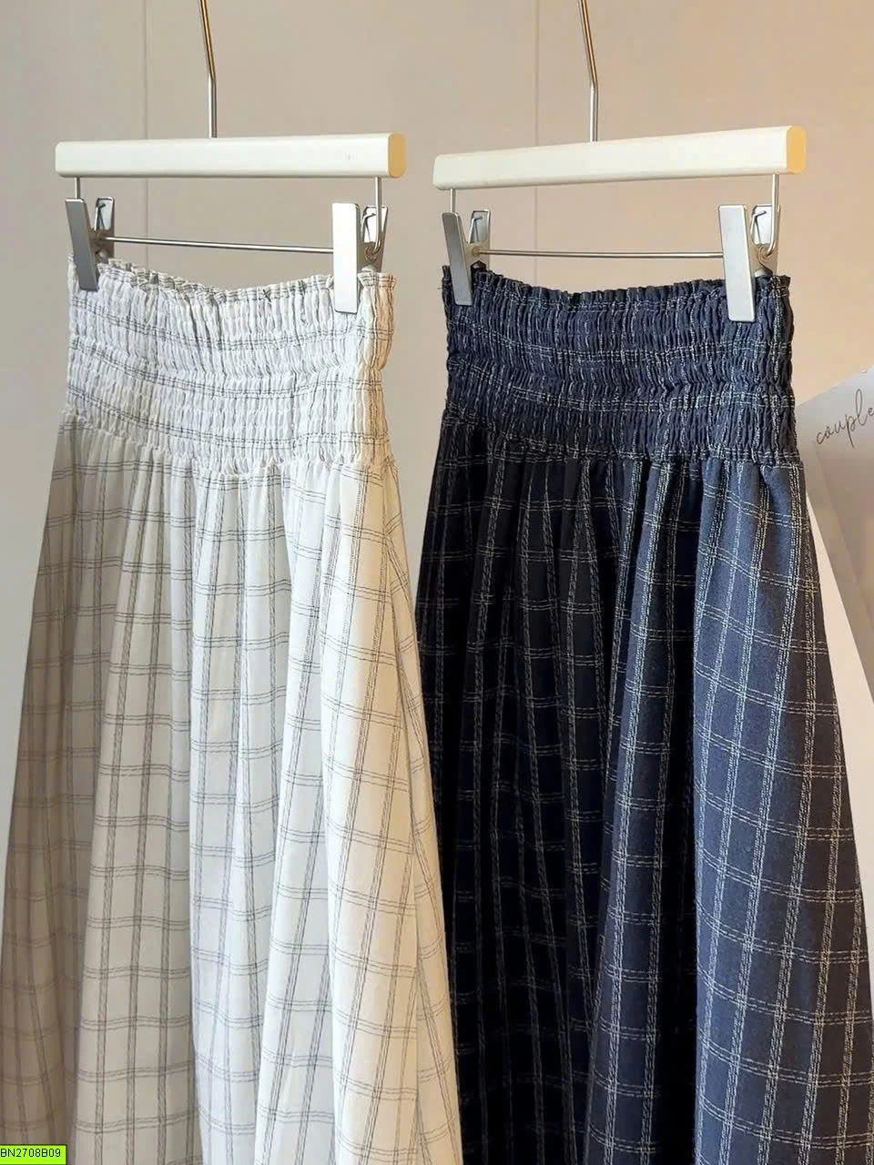 CHÂN VÁY KẺ CARO ANNA VINTAGE