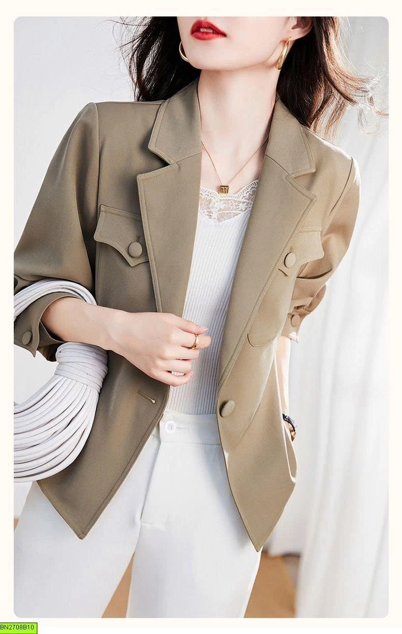 ÁO KHOÁC BLAZER LỬNG NỮ TAY PHỒNG