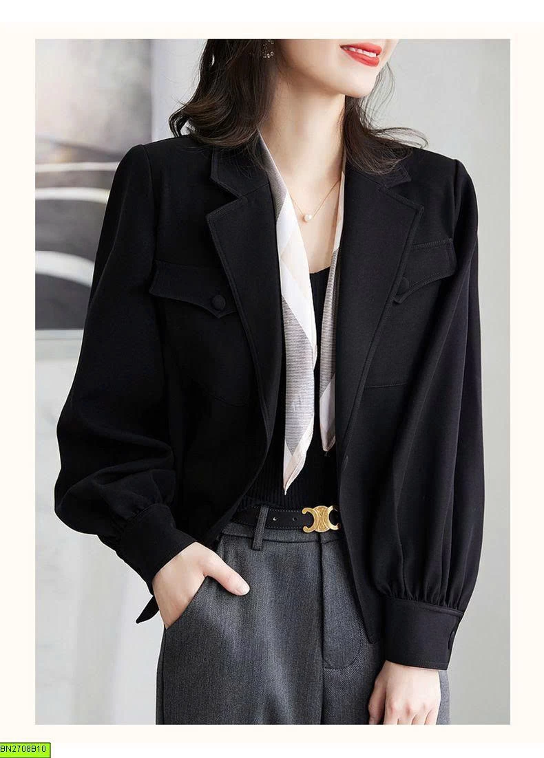 ÁO KHOÁC BLAZER LỬNG NỮ TAY PHỒNG