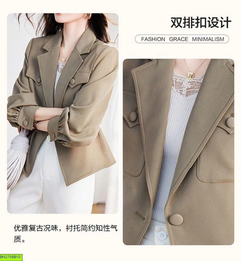 ÁO KHOÁC BLAZER LỬNG NỮ TAY PHỒNG