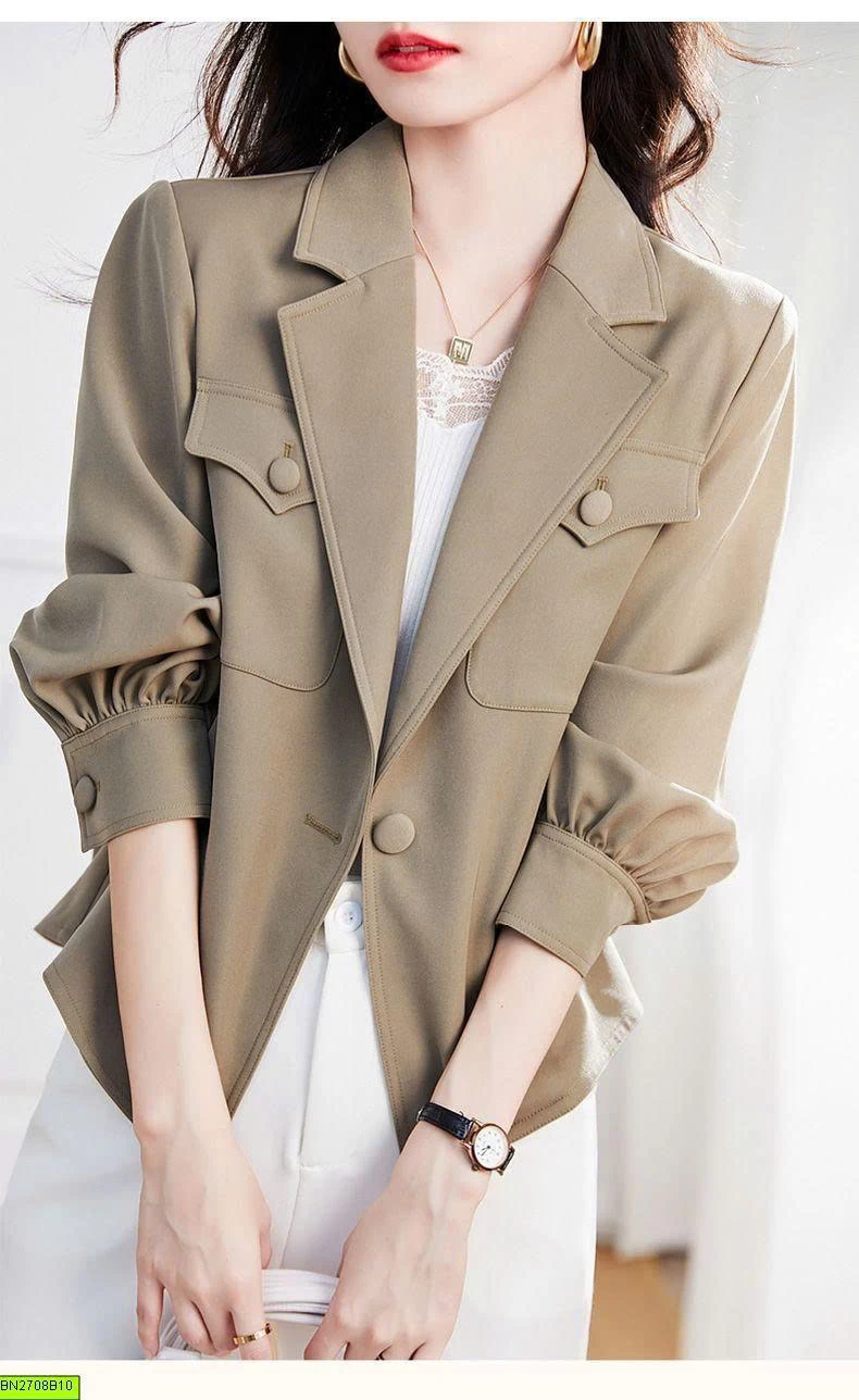 ÁO KHOÁC BLAZER LỬNG NỮ TAY PHỒNG