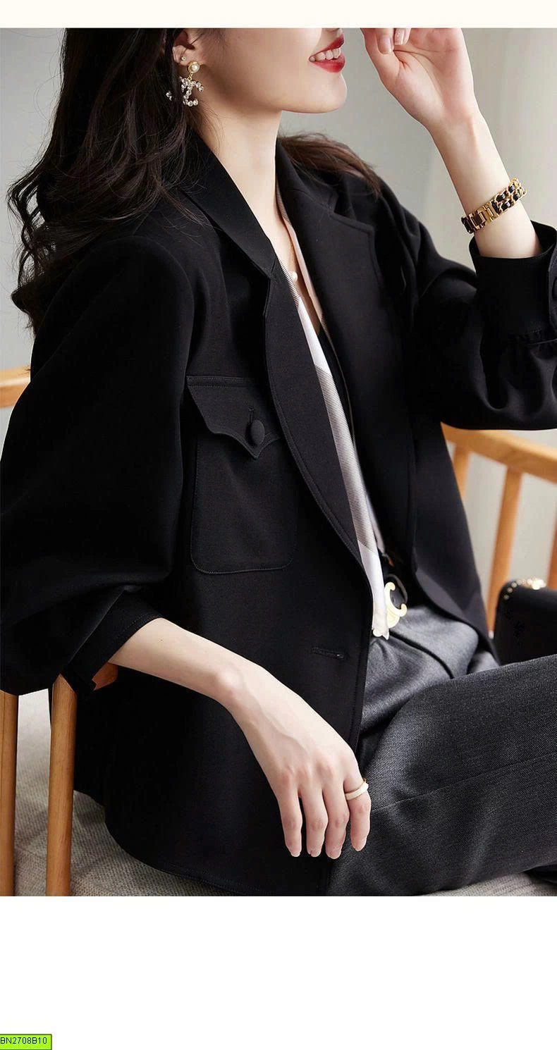ÁO KHOÁC BLAZER LỬNG NỮ TAY PHỒNG