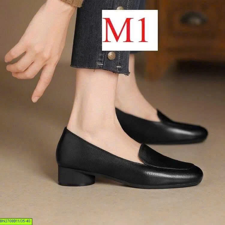 GIÀY LƯỜI NỮ MŨI VUÔNG DA MỀM THANH LỊCH