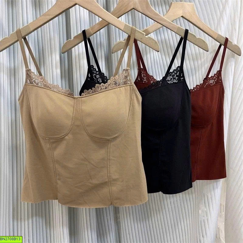 ÁO 2 DÂY PHỐI REN NỮ