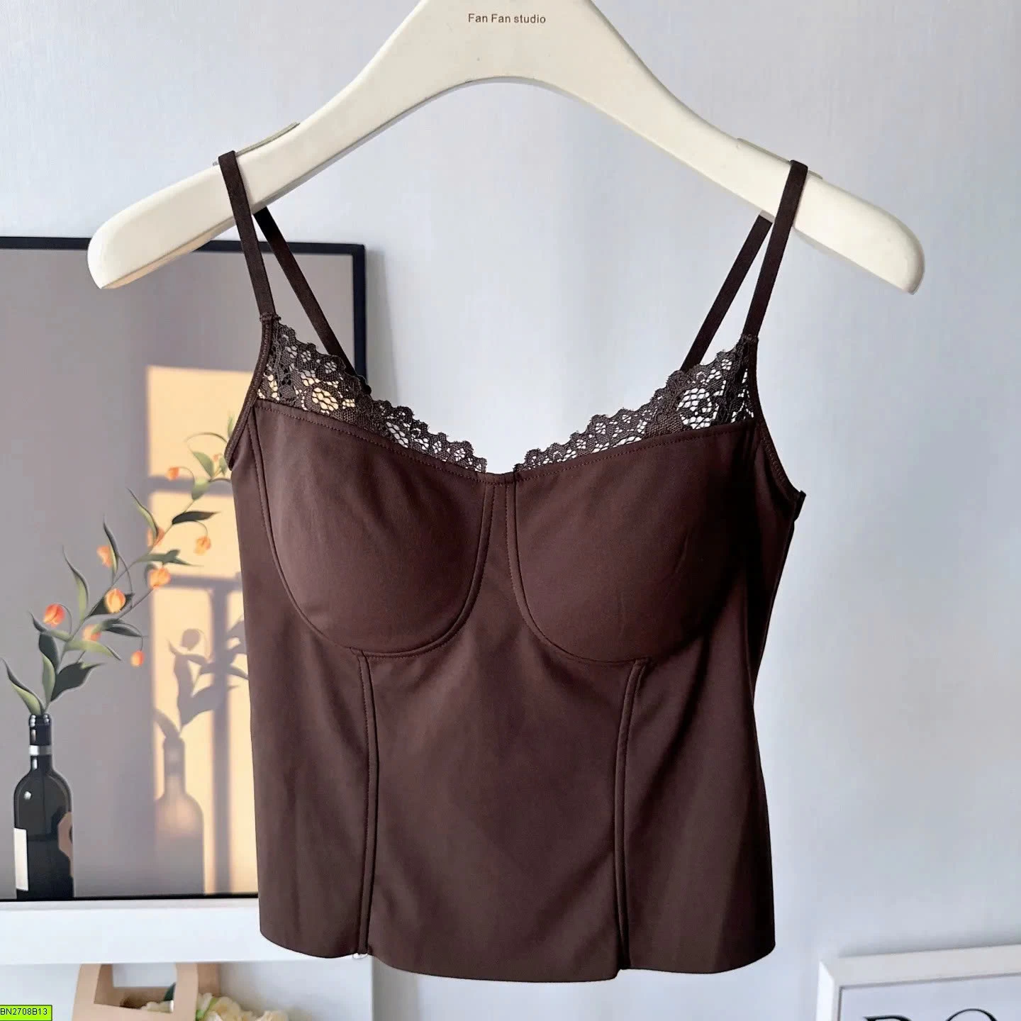 ÁO 2 DÂY PHỐI REN NỮ