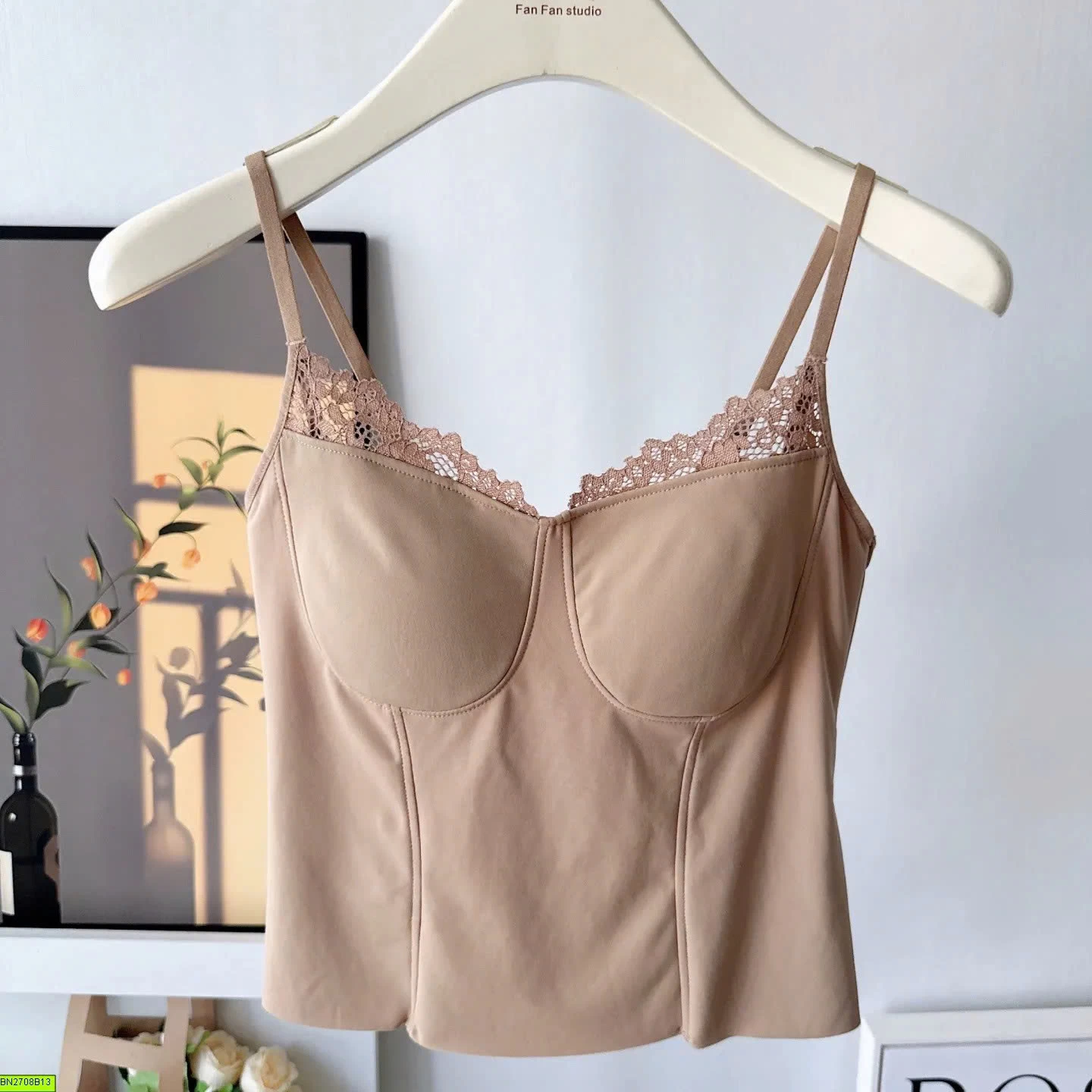 ÁO 2 DÂY PHỐI REN NỮ