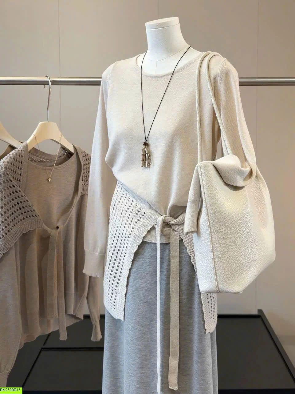 ÁO CARDIGAN DỆT KIM LEN LỖ ANNA