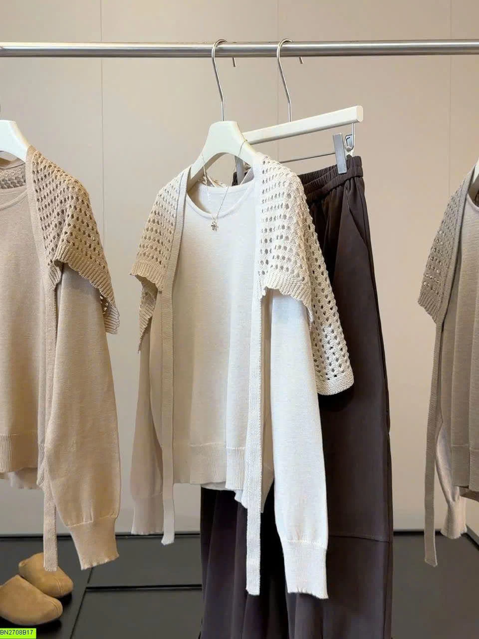 ÁO CARDIGAN DỆT KIM LEN LỖ ANNA