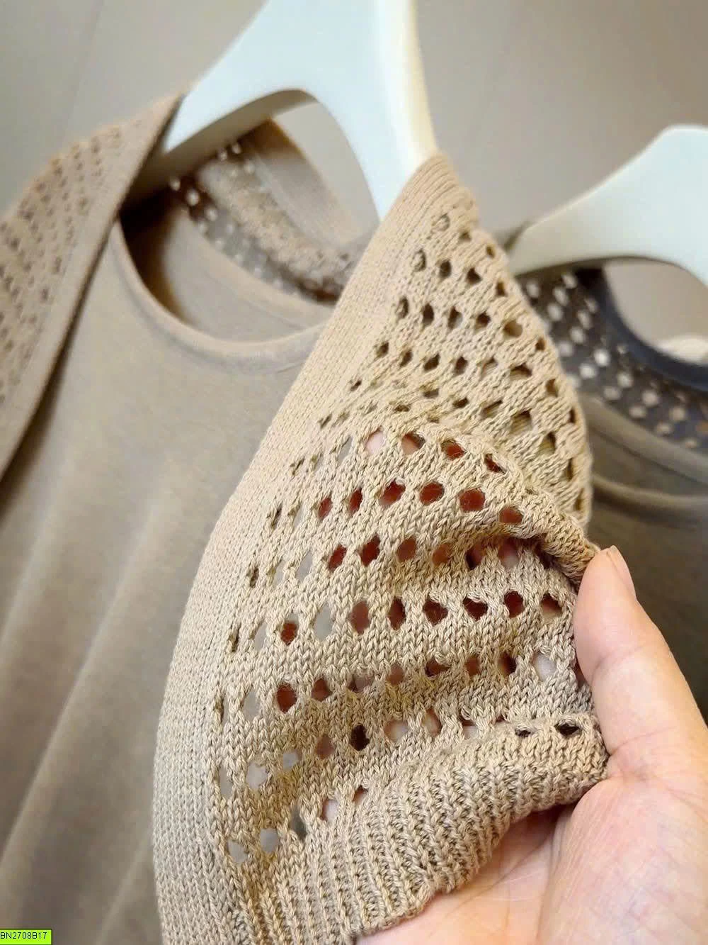 ÁO CARDIGAN DỆT KIM LEN LỖ ANNA