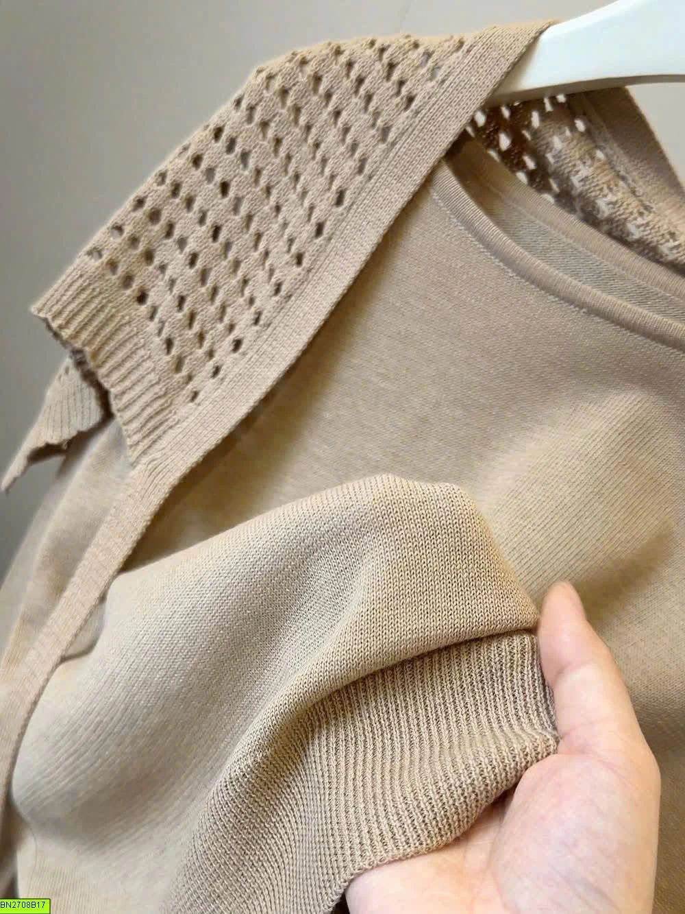 ÁO CARDIGAN DỆT KIM LEN LỖ ANNA