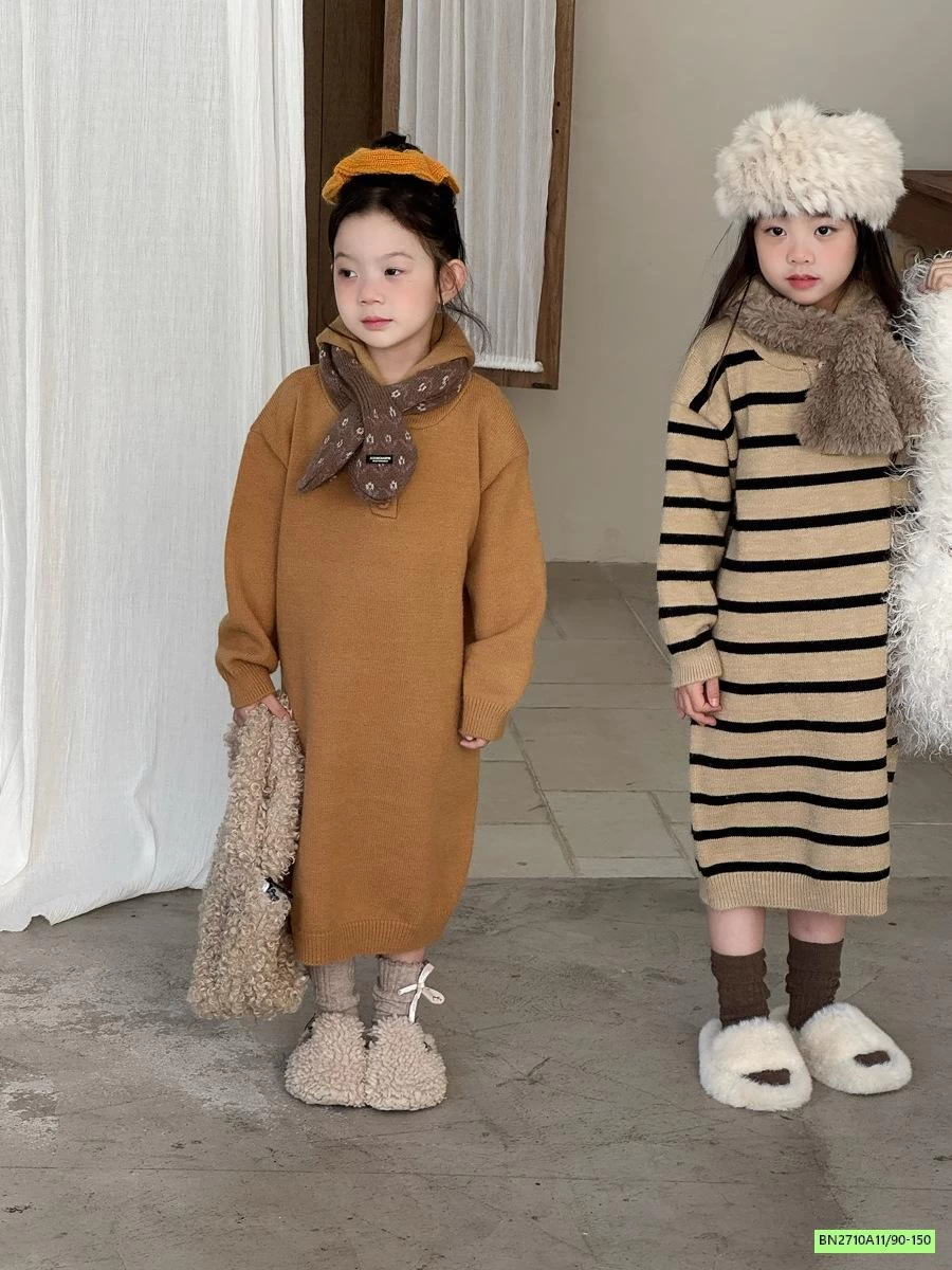 ĐẦM LEN SUÔNG LIỀN MŨ