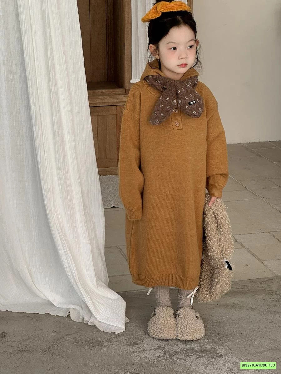 ĐẦM LEN SUÔNG LIỀN MŨ