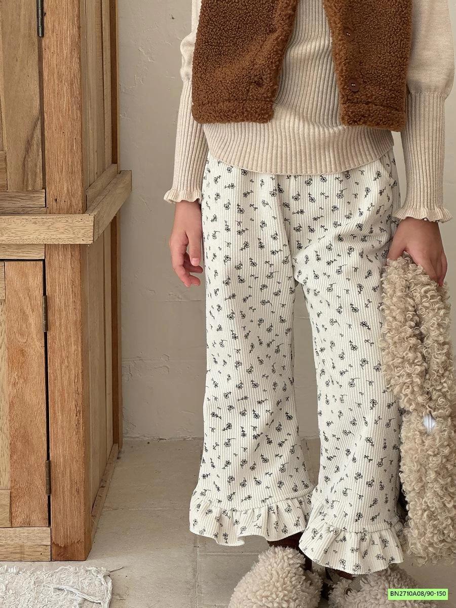 QUẦN NHUNG LOE HOA NHÍ LÓT NHUNG