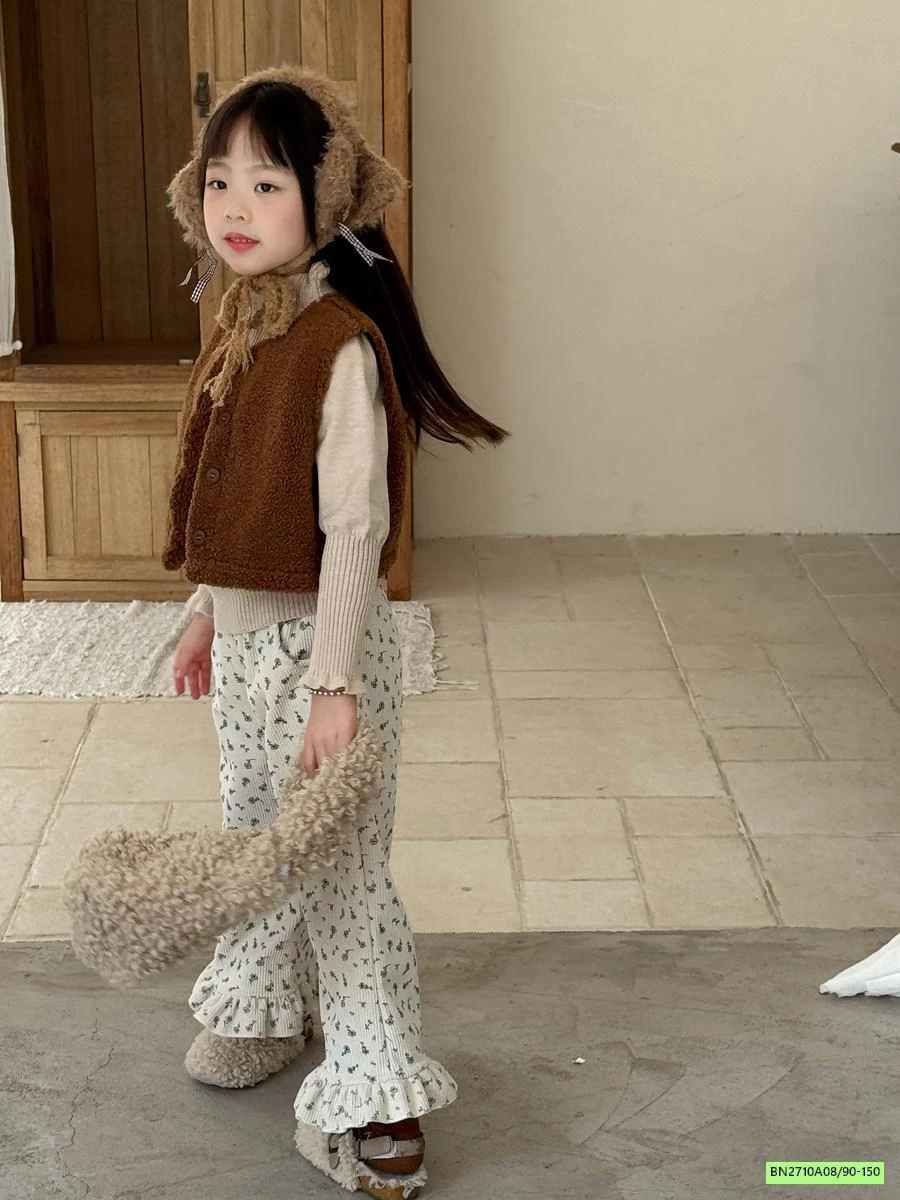 QUẦN NHUNG LOE HOA NHÍ LÓT NHUNG