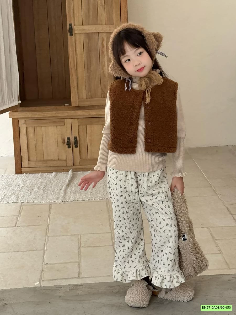 QUẦN NHUNG LOE HOA NHÍ LÓT NHUNG