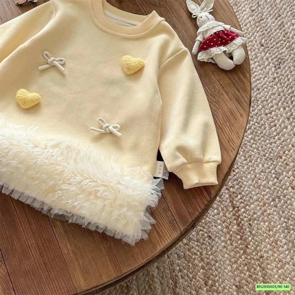 ĐẦM NỈ VÀNG PHỐI VIỀN REN