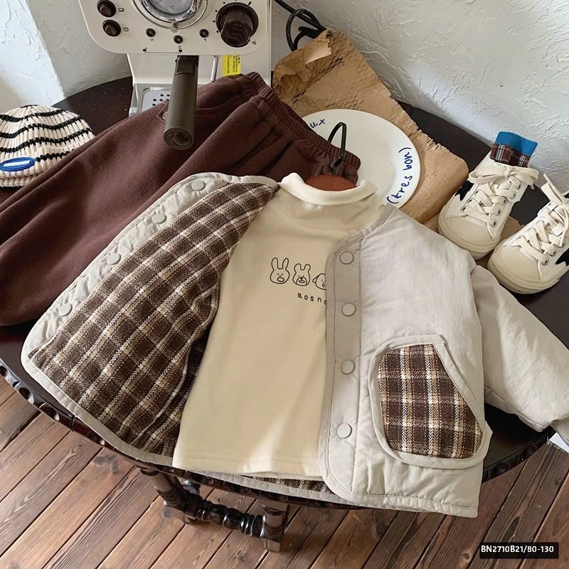 ÁO NỈ GẤU XÁM ÁO KHOÁC BOMBBER HÀN QUỐC 2 MẶT