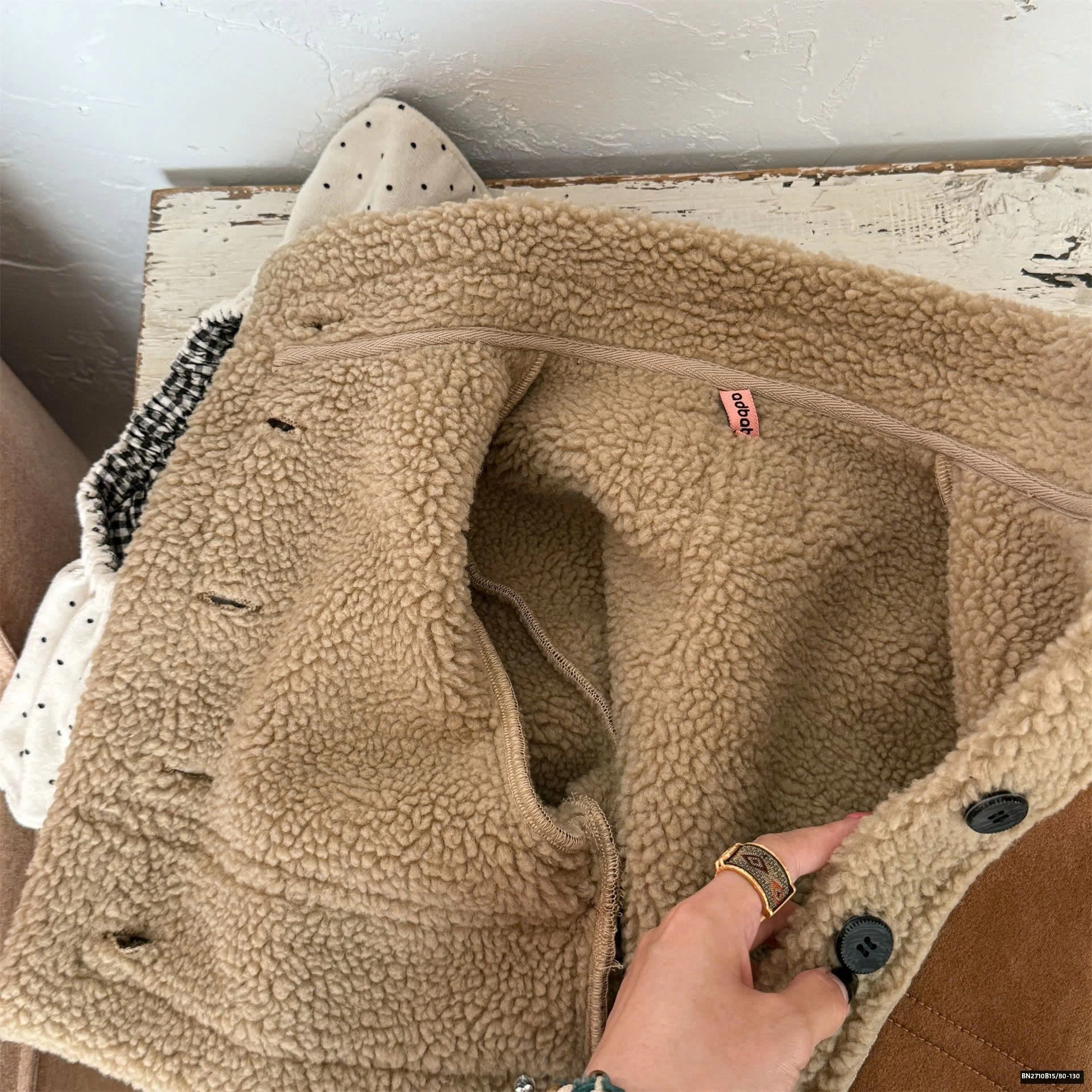 ÁO DA LỘN LÓT LÔNG CỪU AD.BABY