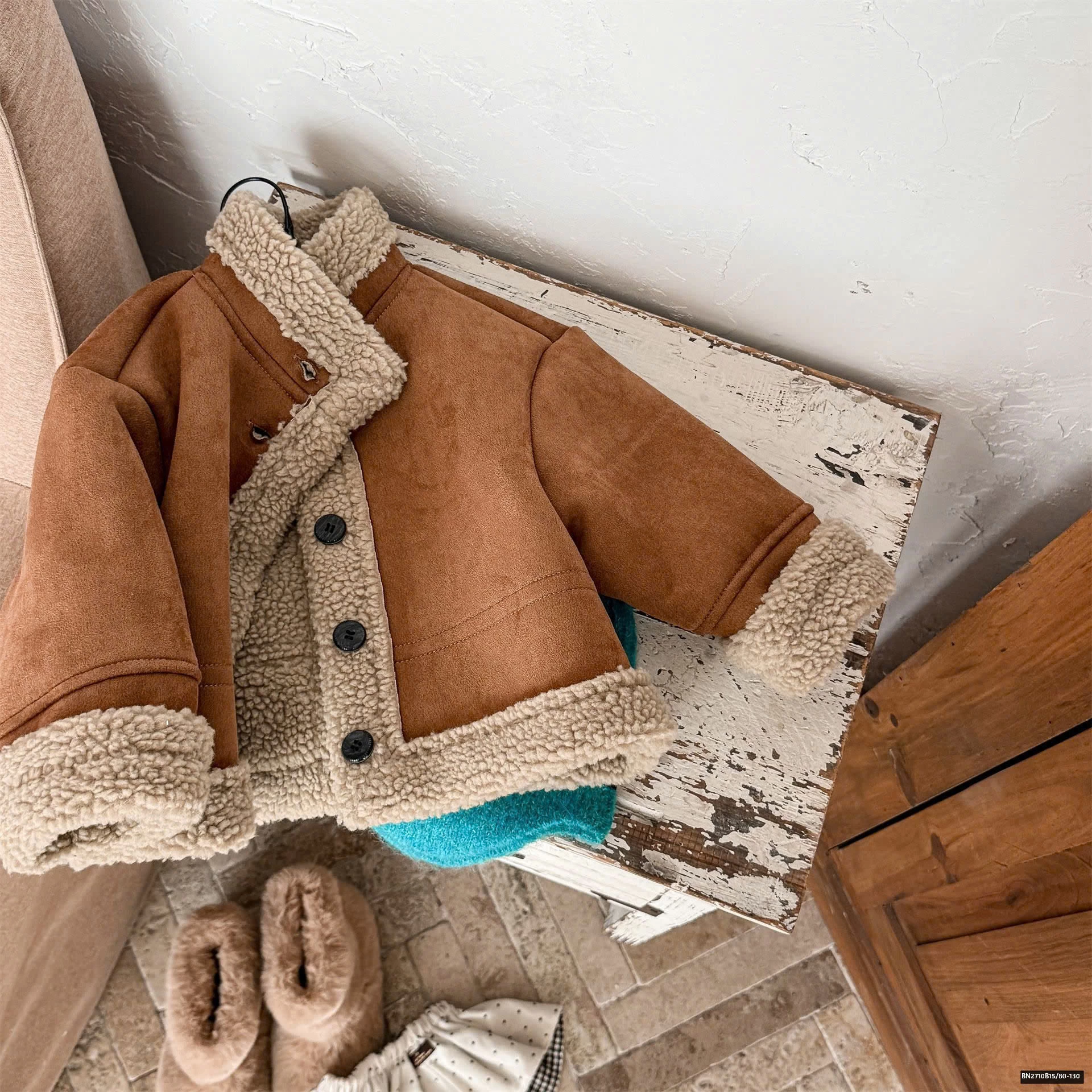 ÁO DA LỘN LÓT LÔNG CỪU AD.BABY