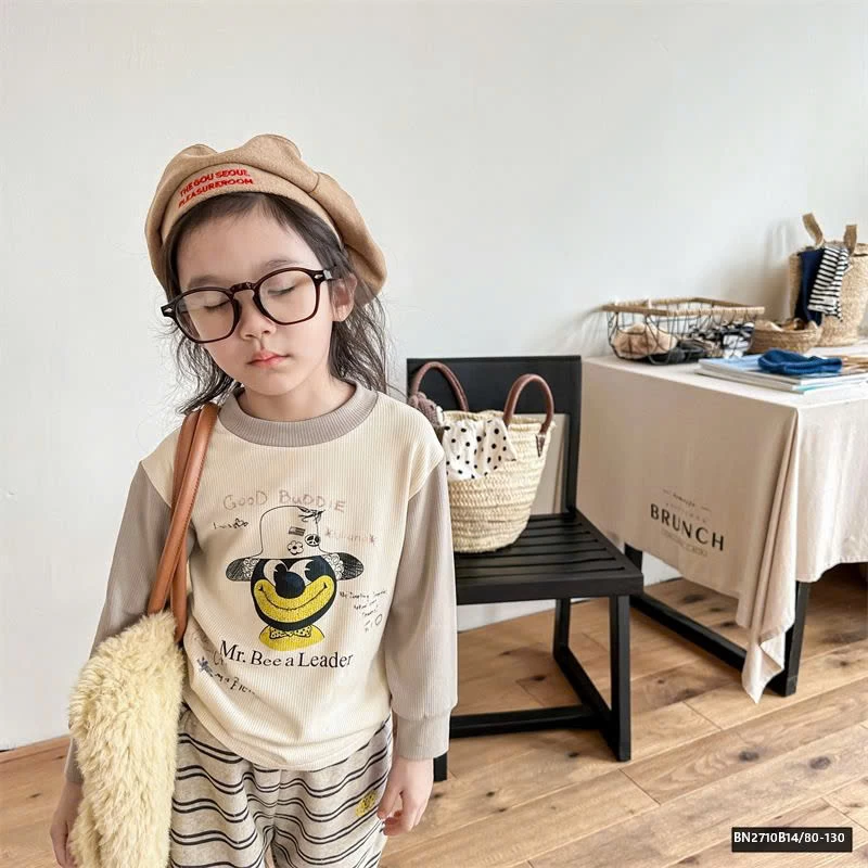 ÁO THUN GÂN LÓT NHUNG  AD.BABY