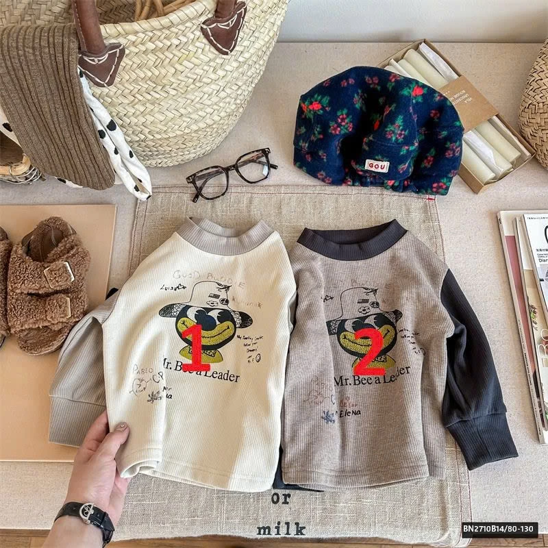 ÁO THUN GÂN LÓT NHUNG  AD.BABY