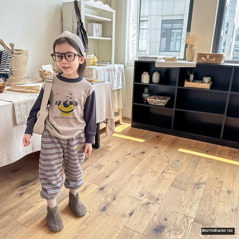 ÁO THUN GÂN LÓT NHUNG  AD.BABY